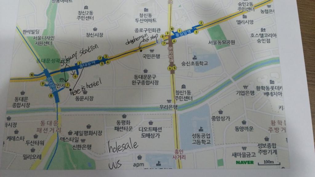 24 Guesthouse Dongdaemun Market Seoul Bagian luar foto